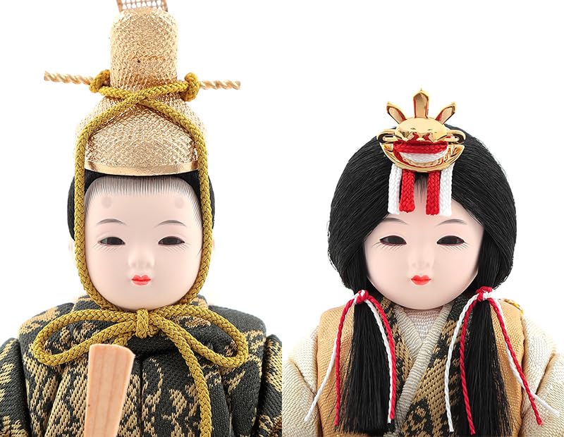 木目込人形　龍村織　平安雛　一秀作 木目込人形 龍村織 平安雛 一秀作